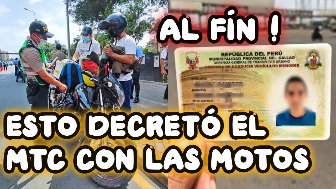 Conoce las normas legales para que manejes tu motocicleta en el Perú